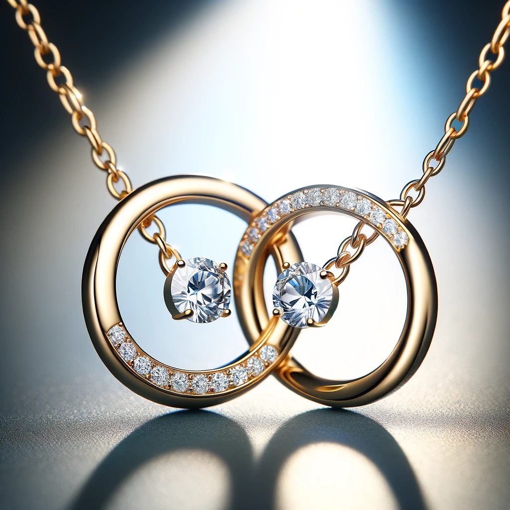 A close-up image of the Family Birthstone Halo Necklace, highlighting its handcrafted elegance, unique design, and the vibrant colors of the gemstones.